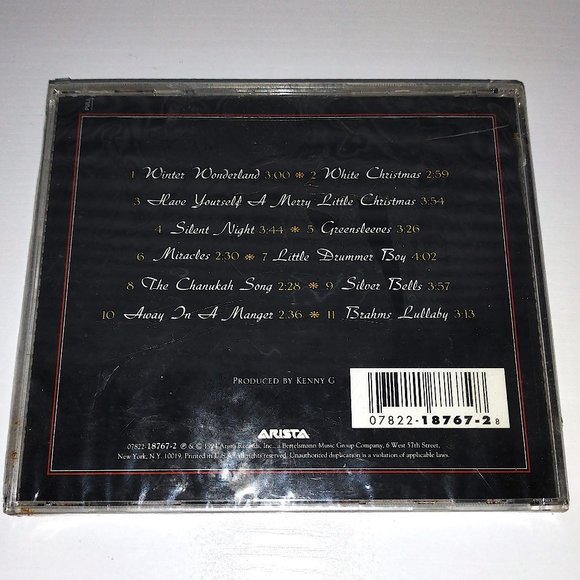 Kenny G: Miracles The Holiday Album CD 1994 Holiday Jazz - Picture 2 of 2